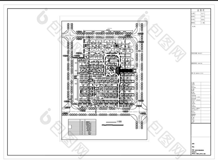 小区规划设计CAD图纸方案