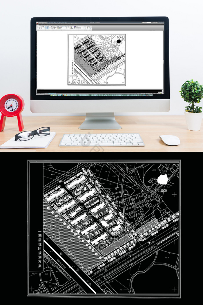 居住区规划CAD设计方案图片