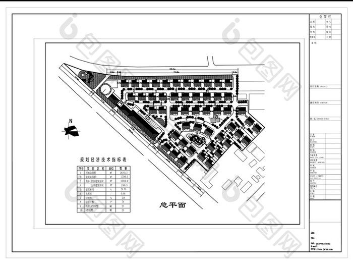 居住小区种植规划CAD图纸