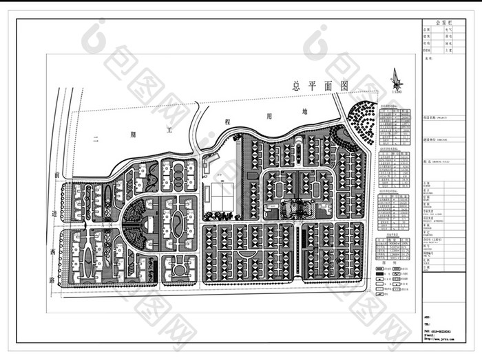 CAD居住小区规划设计方案图纸