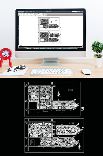 CAD居住小区规划平面方案图片