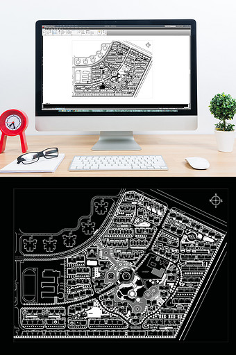 小区规划设计方案CAD图纸图片