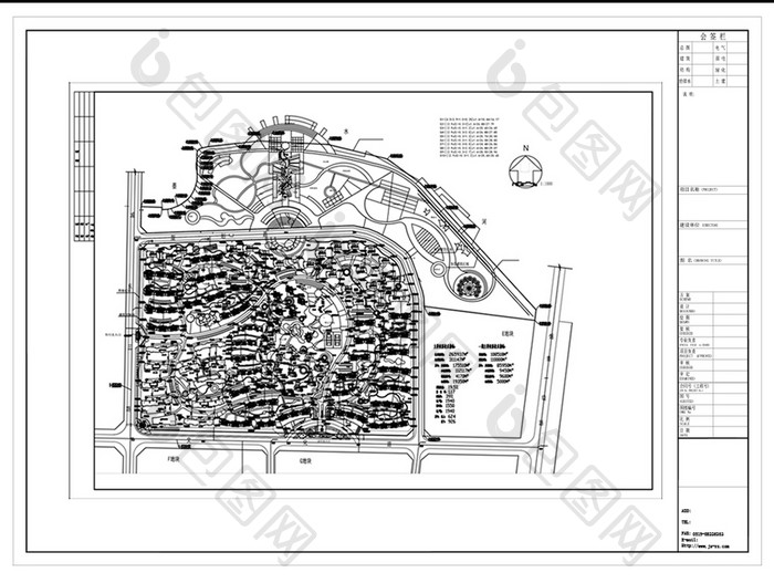 CAD小区规划设计方案图纸