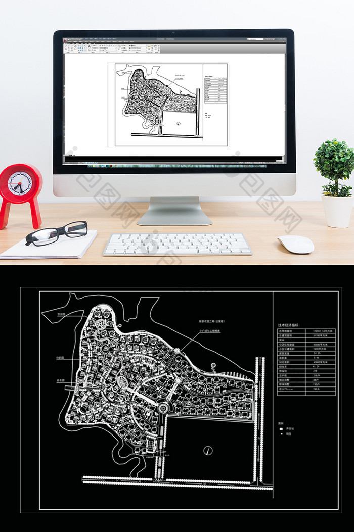 居住小区规划设计CAD总平面图