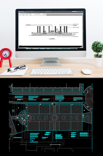 广场的CAD景观园林的施工图图片