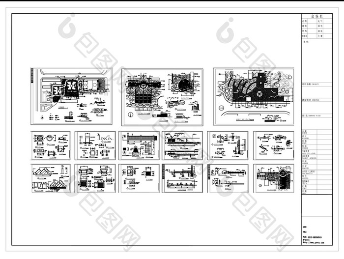 CAD景观园林规划设计方案图纸