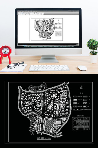 CAD旧城改造方案图纸设计图片