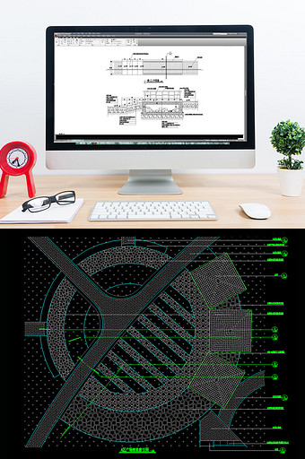 CAD小广场全套景观施工图图片