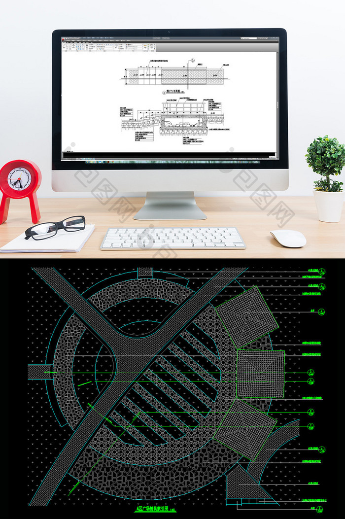 CAD小广场全套景观施工图