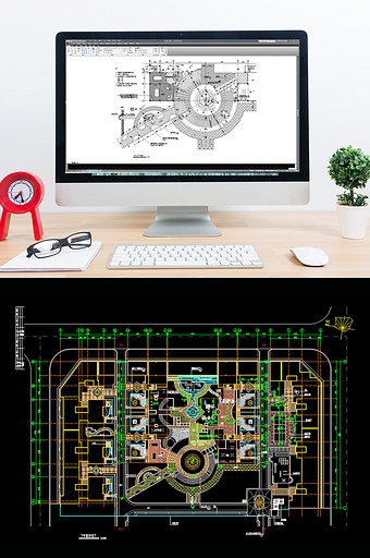 精细的园林广场景观设计CAD施工图图片
