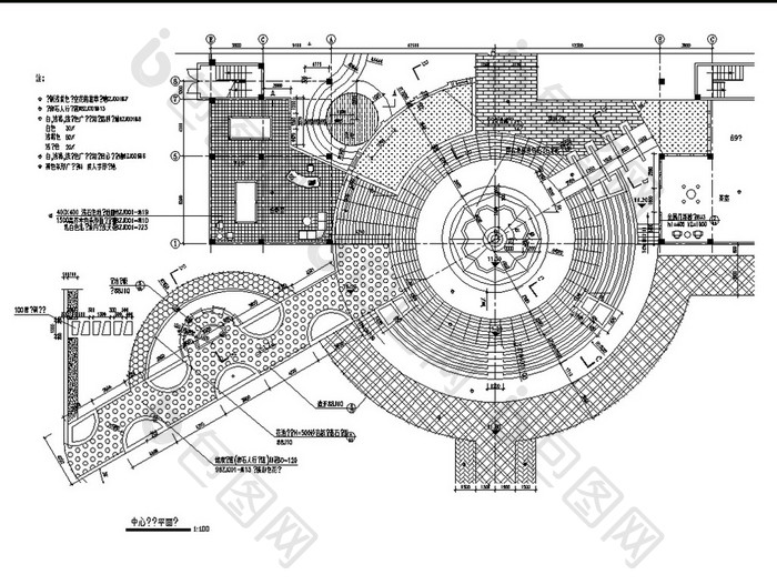 精细的园林广场景观设计CAD施工图