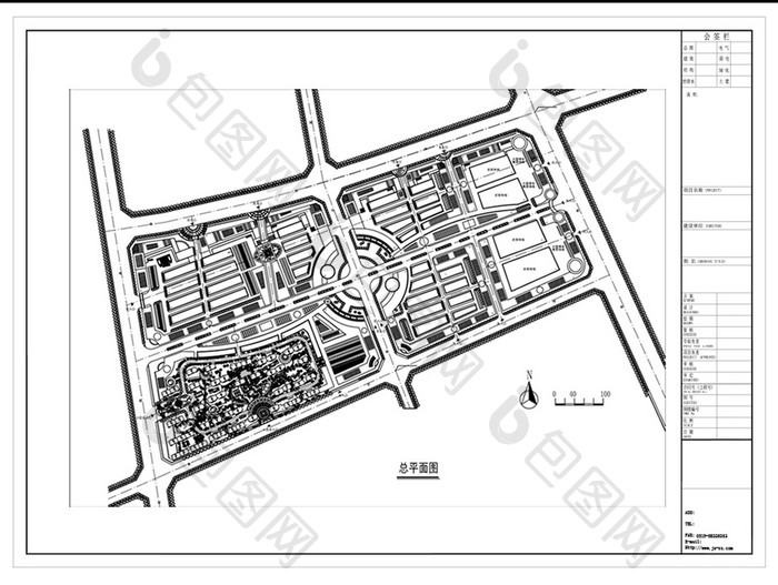 商贸城整体规划CAD施工图纸
