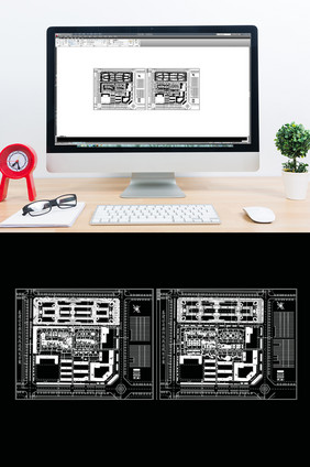 现代风CAD商住小区规划图纸方案