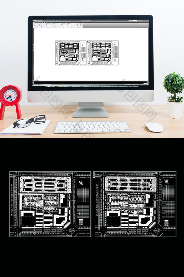 现代风CAD商住小区规划图纸方案
