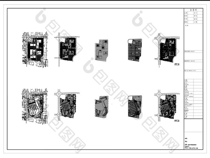 现代风办公建筑CAD景观规划设计方案