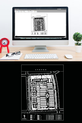 现代楼盘社区CAD小区规划布置图