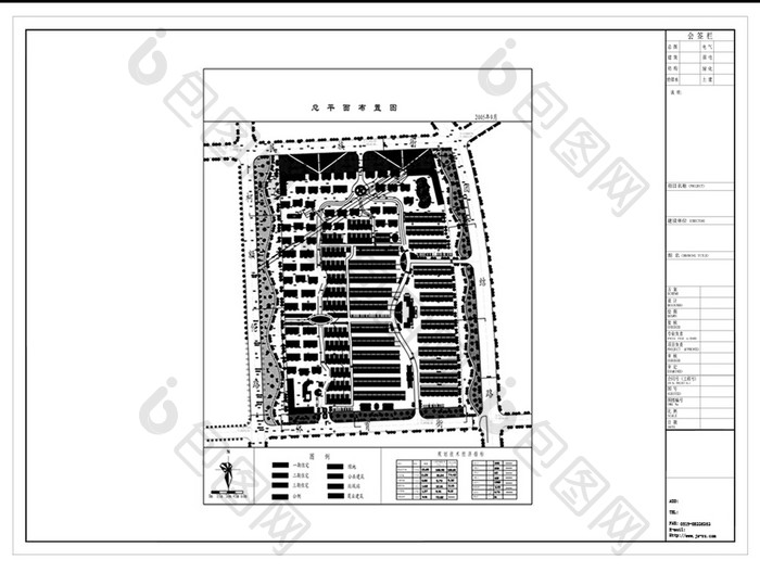 现代楼盘社区CAD小区规划布置图