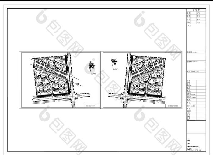 欧式风格住宅景观园林规划设计CAD方案