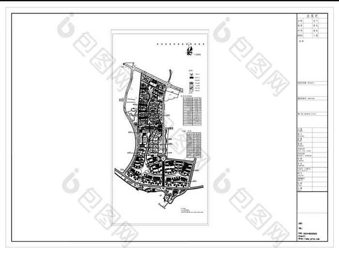 现代风小区楼盘CAD建筑景观设计规划方案