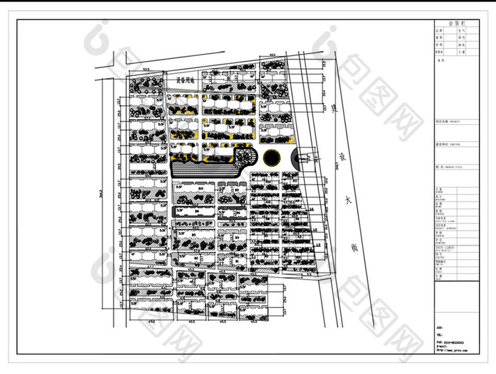 现代风小区楼盘CAD建筑规划设计方案图纸