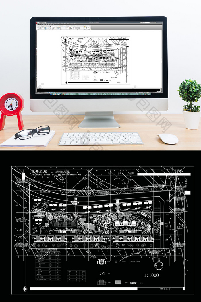 现代风别墅楼盘建筑景观规划设计CAD图纸