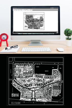 现代楼盘CAD建筑景观规划设计