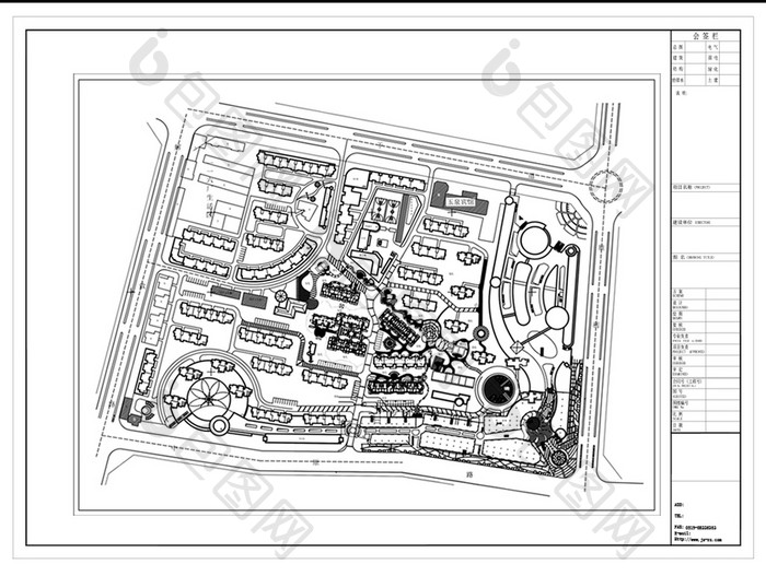 CAD小区住宅楼盘景观建筑设计规划方案