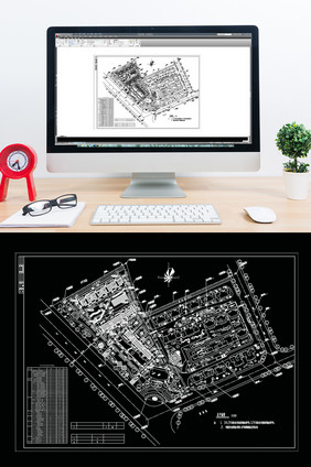 CAD小区楼盘景观建筑花园规划方案图纸