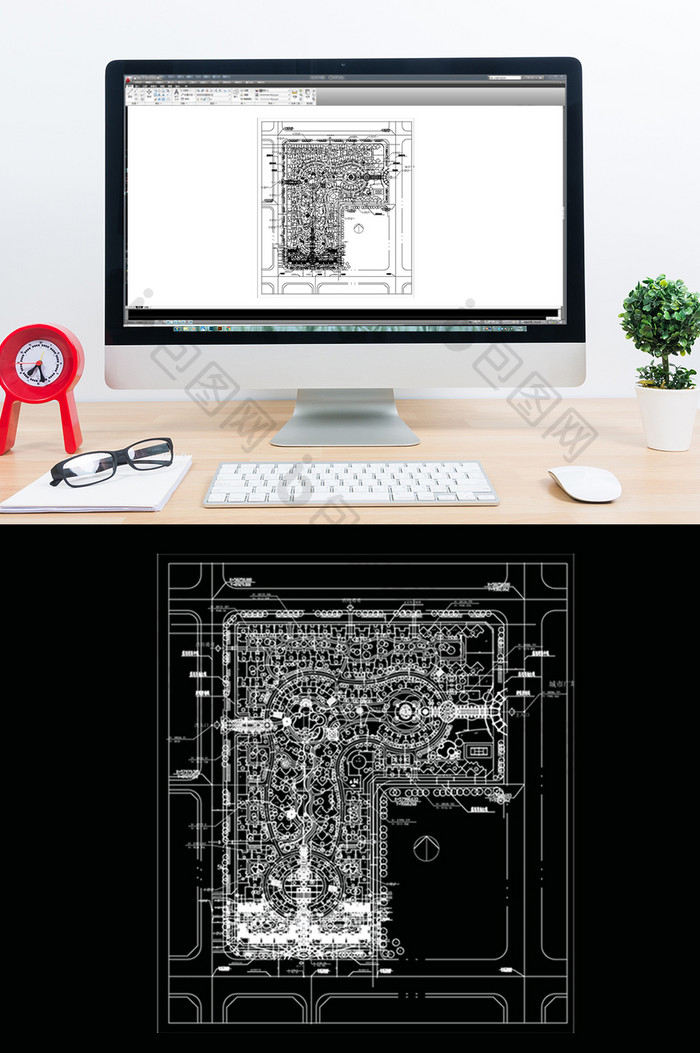 CAD小区楼盘建筑景观设计规划方案图