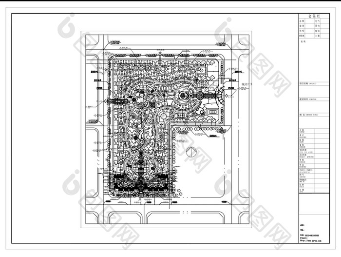 CAD小区楼盘建筑景观设计规划方案图