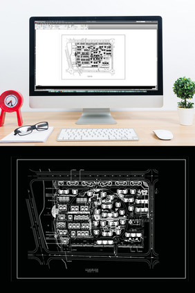 CAD小区楼盘景观规划图纸设计