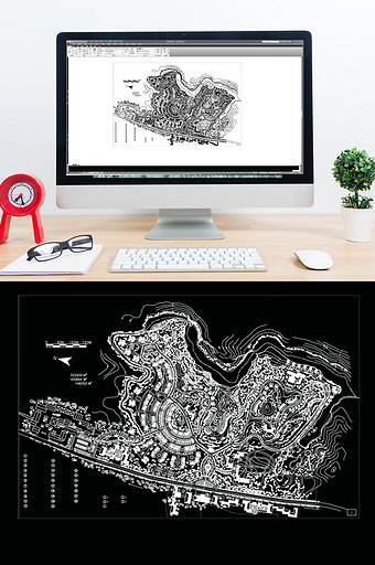CAD小区楼盘建筑景观规划总设计方案图图片