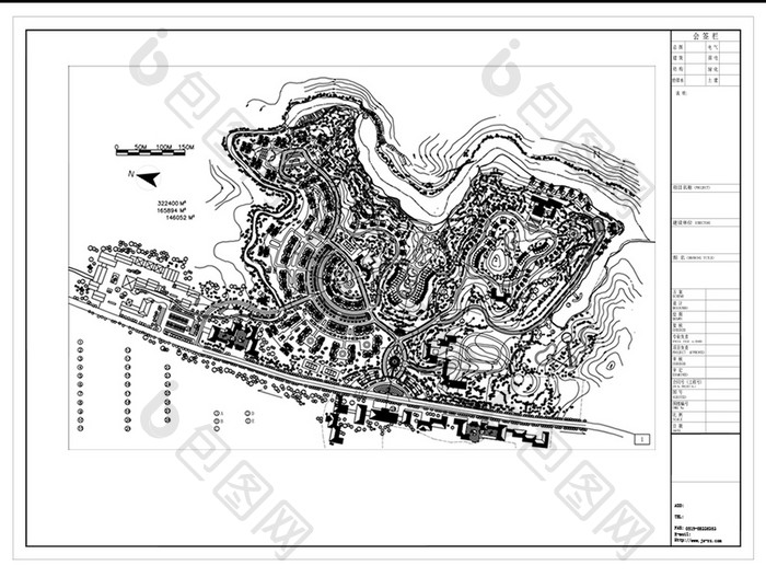 CAD小区楼盘建筑景观规划总设计方案图