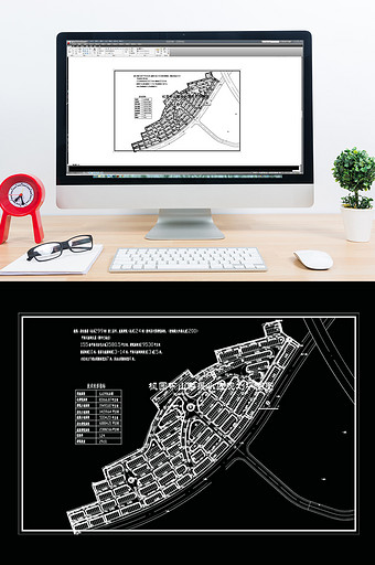 CAD移民小区楼盘景观建筑设计规划设计图片