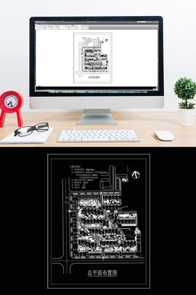 CAD小区楼盘景观建筑设计规划方案图