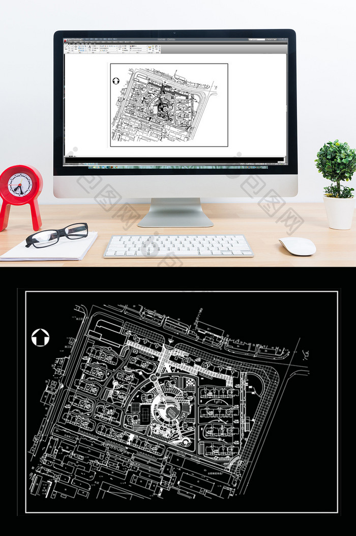 CAD小区楼盘建筑规划设计方案图