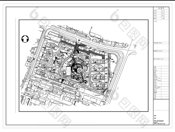 CAD小区楼盘建筑规划设计方案图