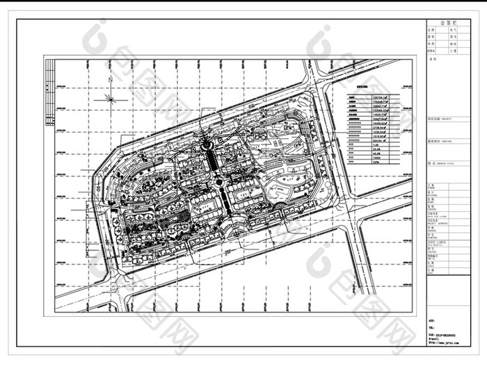 CAD住宅楼盘景观建筑规划设计图纸