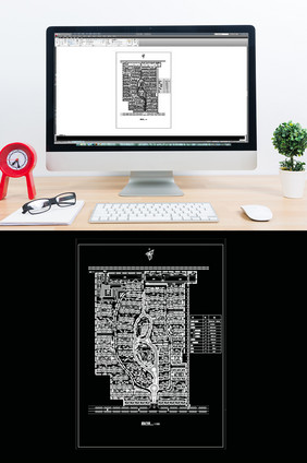 CAD小区楼盘景观建筑设计方案图