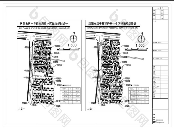 小区楼盘建筑规划设计方案CAD图