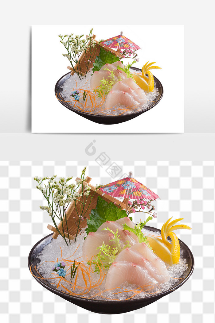 红甘鱼刺身日式料理图片