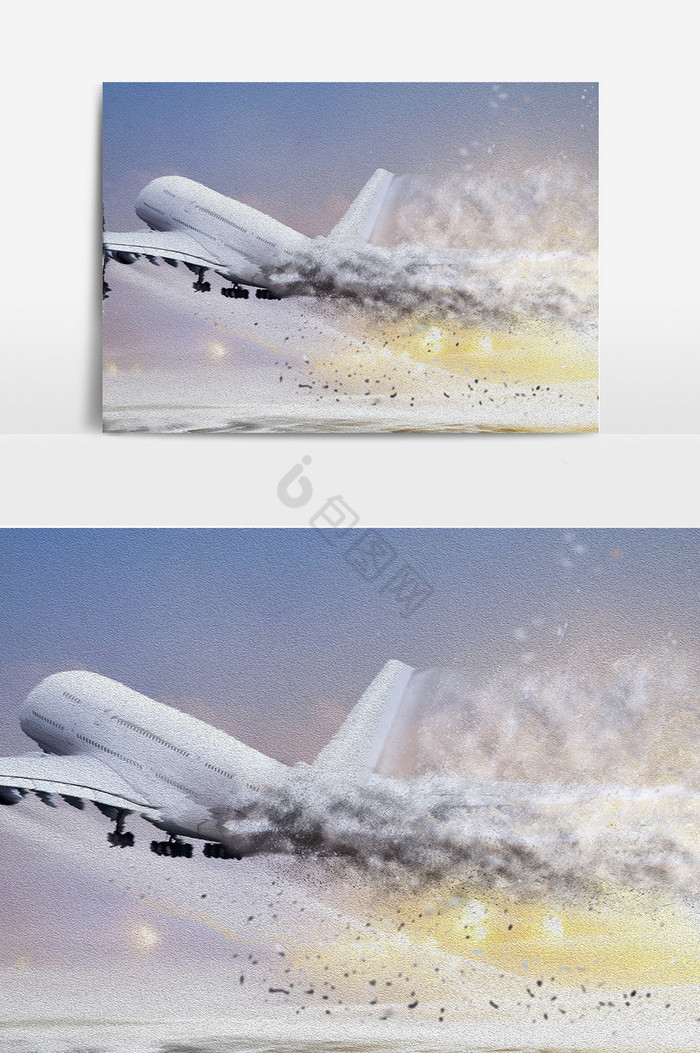飞机喷装粒子图片