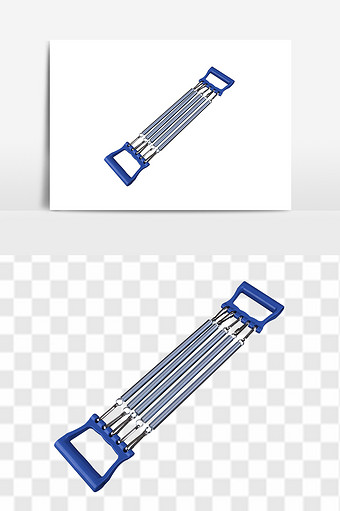 多功能拉力器健身元素图片
