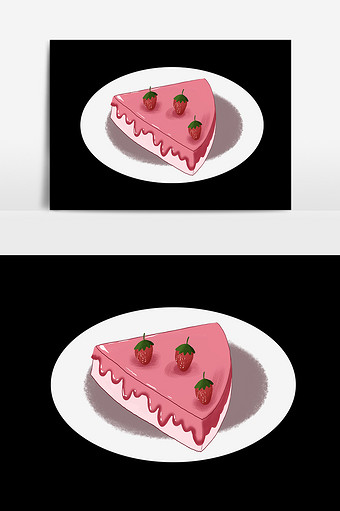 手绘卡通甜品美食蛋糕图片