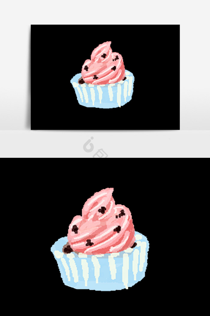 甜品纸杯蛋糕图片