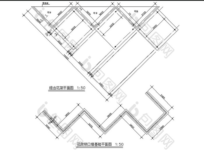 CAD豪华花园景观施工图图纸