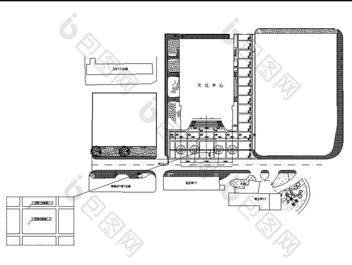 会议中心绿化景观施工图CAD