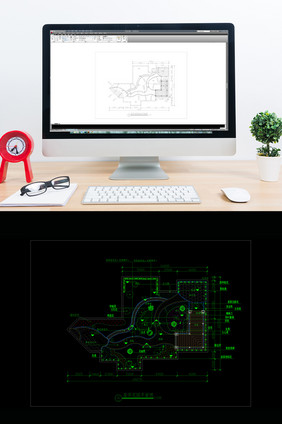 CAD屋顶花园的景观设计施工图