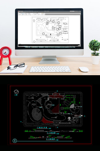 广场的景观设计CAD施工图图片