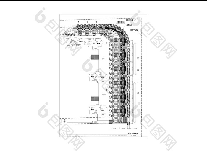 住宅小区景观设计CAD施工图